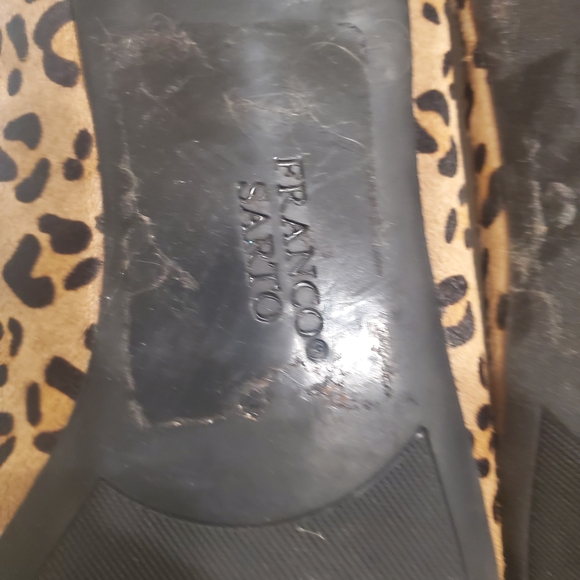 Franco Sarto Animal Print Loafers with Black Accent - Picture 5 of 5